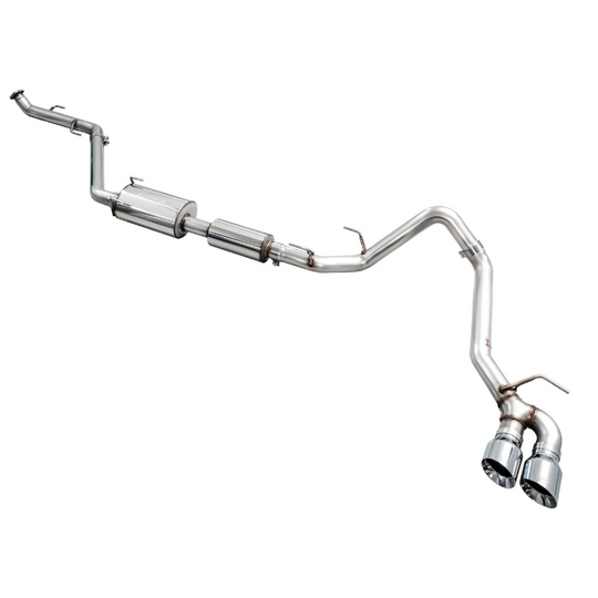 AWE Exhaust Dual Chrome Silver Tips 2024+ Toyota Tacoma