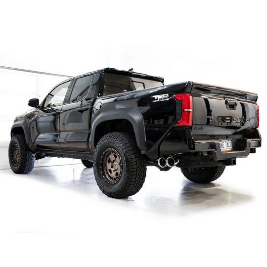 AWE Exhaust Dual Chrome Silver Tips 2024+ Toyota Tacoma 1