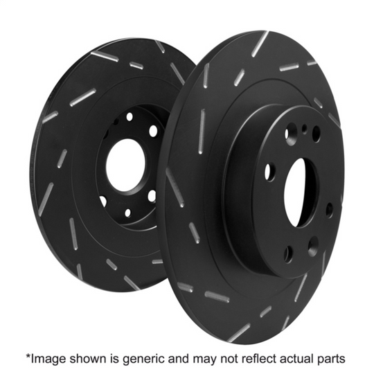 EBC 2022+ Tundra Yellowstuff Rear Brake Pads and USR Rear Slotted Rotors1