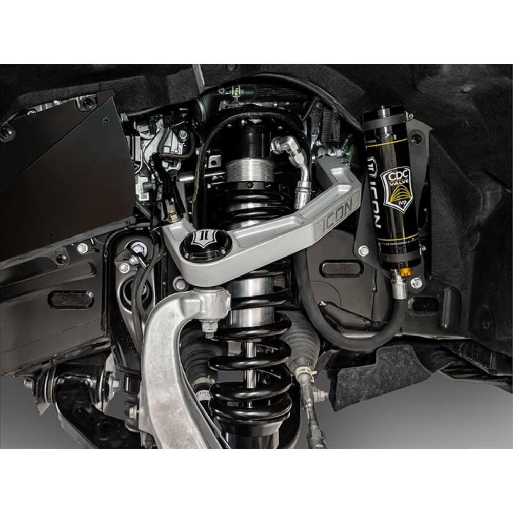 ICON 2022+ Tundra 1.25-3.25" Lift V.S. 3.0 Series Front Coilover Remote Reservoir w/ CDCV Pair1