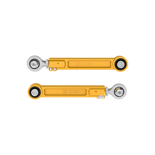 ICON 2024+ Tacoma Billet Rear Upper Link Kit - Gold Anodized 2