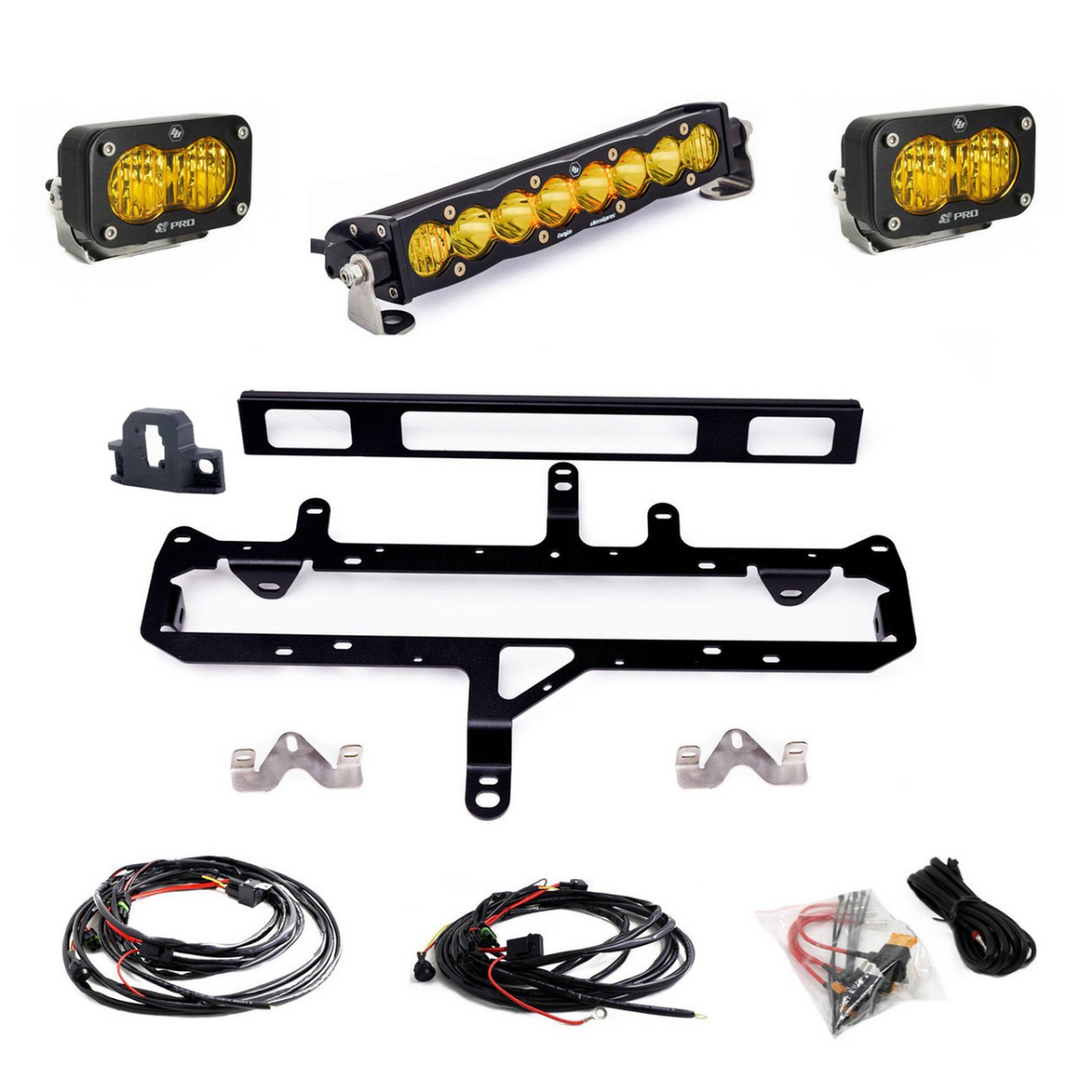 Baja Designs 2024+ Tacoma S8 Series 10in Grille Conversion Light1