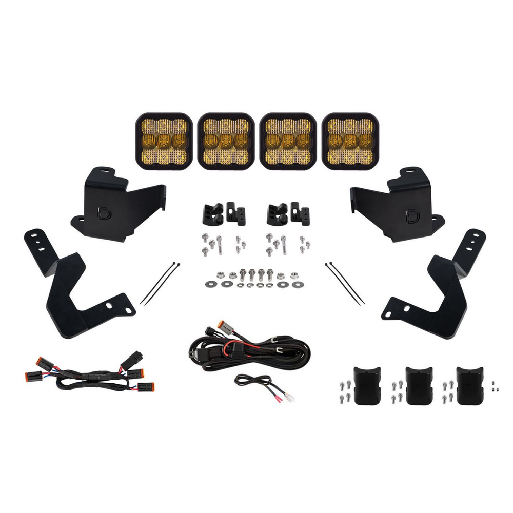 Diode Dynamics 2022+ Tundra SS5 Grille CrossLink Lightbar Kit1