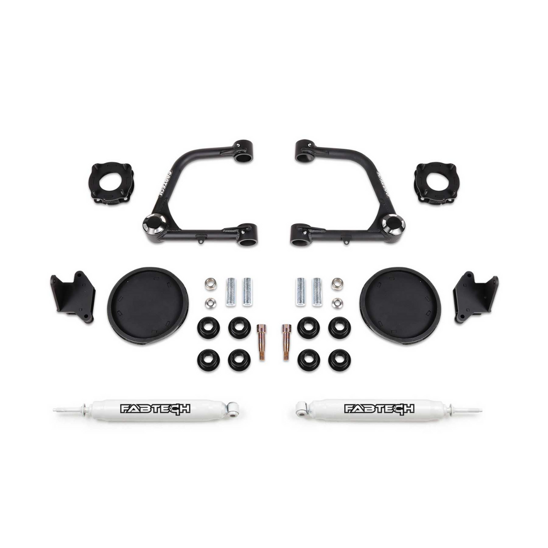 Fabtech 2022+ Tundra 3″ Uniball UCA Lift Kit – Front Shock Spacers & Rear Coil Spring Spacers w/ Rear Performance Shocks