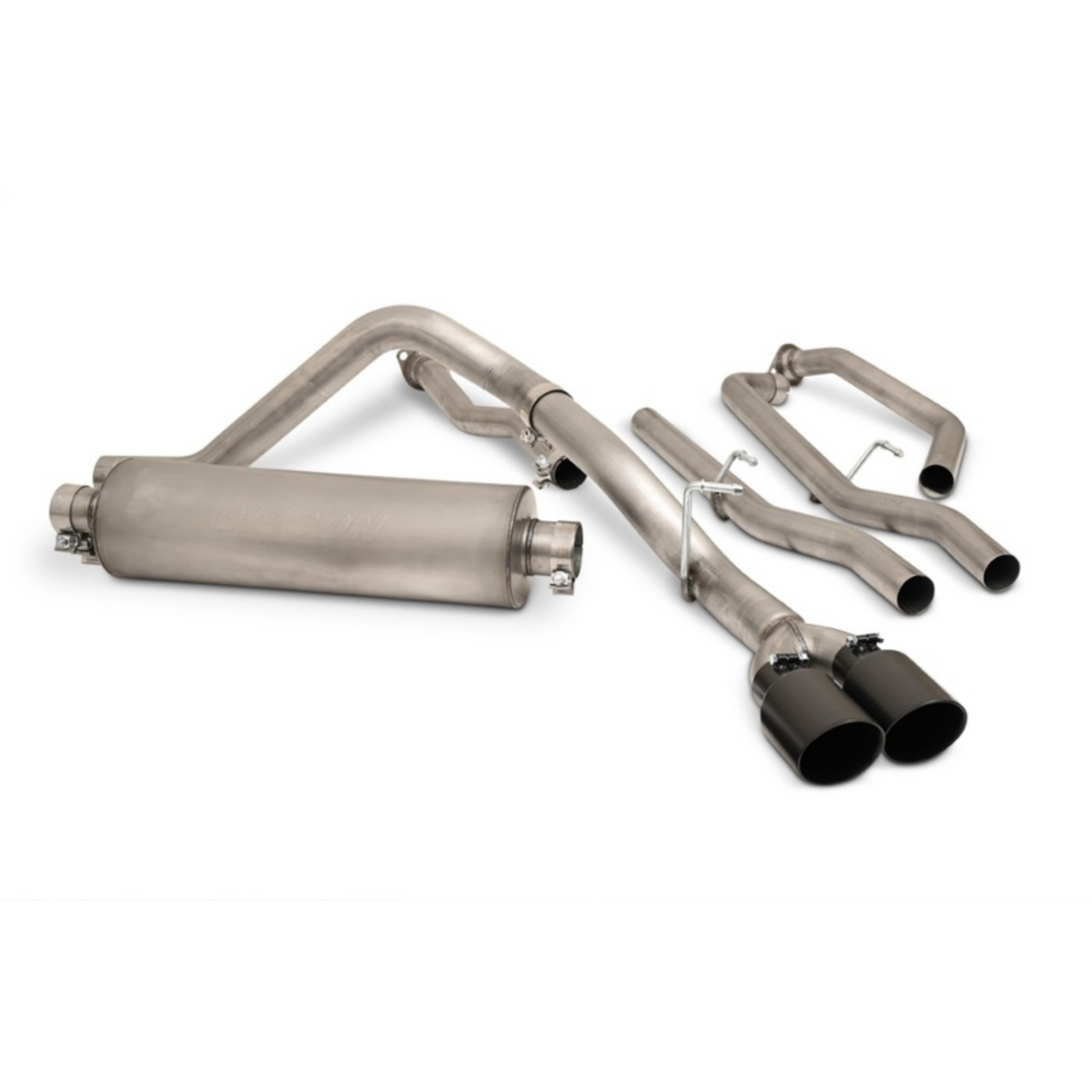 Gibson 2022+ Tundra 2.5" Cat-Back Dual Sport Exhaust - Black Elite