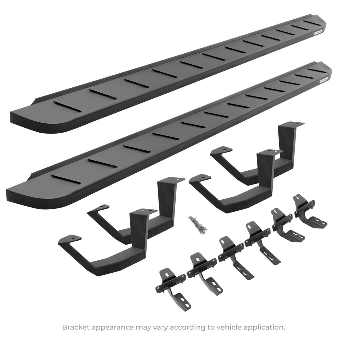 Go Rhino 2022+ Tundra Kit w/RB10 Running Board + Brackets + 4 RB10 Drop Steps