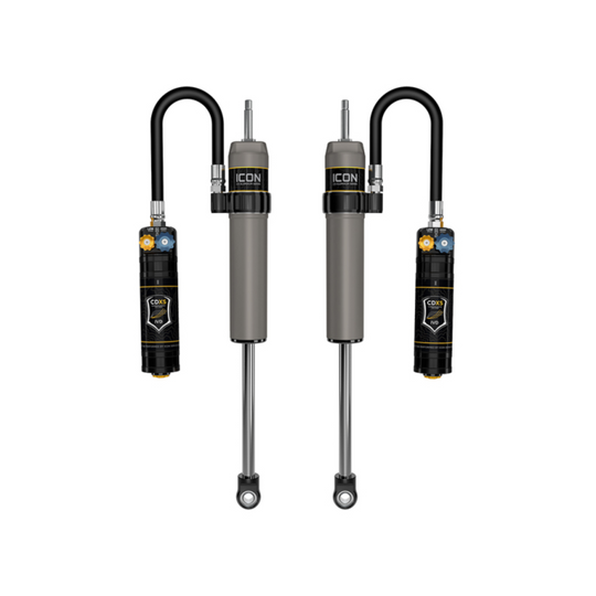 ICON 2024+ Land Cruiser 0-3" Lift V.S. 2.5 Aluminum Series Shock Absorbers Remote Reservoir w/ CDXS Pair