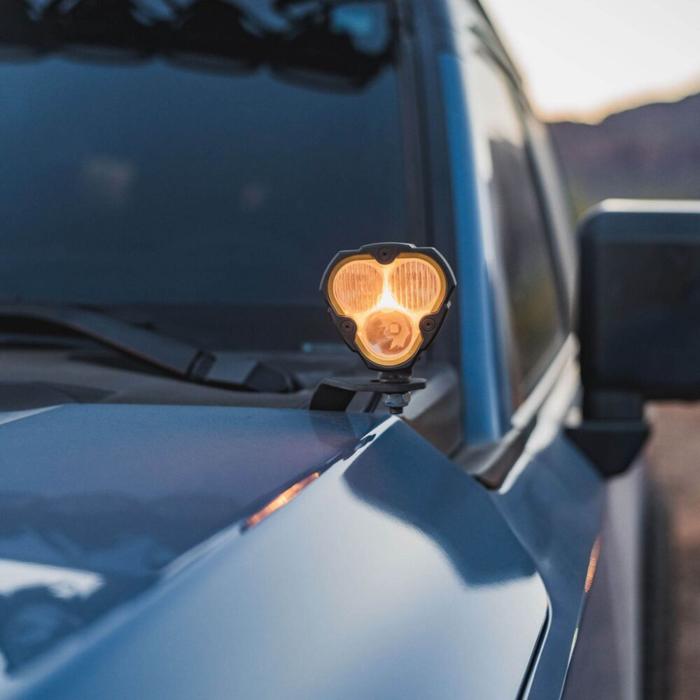 KC HiLiTES 2024+ Land Cruiser A-Pillar Ditch Light Mounting Brackets