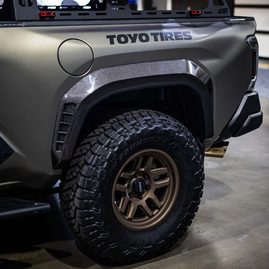 Seibon 2024+ Tacoma Rear Carbon Fiber Fender Flares
