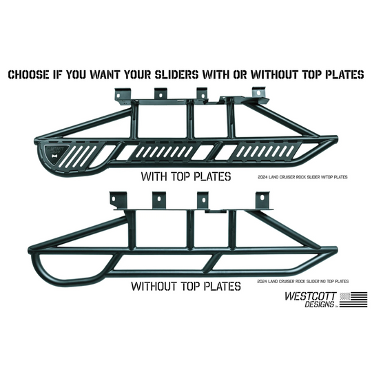 Westcott Designs 2024+ Tacoma Long Bed Rock Sliders