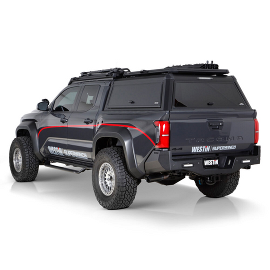 Westin 2024+ Tacoma EXP Truck Cap w/Sliding FR Glass COMPLETE KIT A + BS ( Tacoma w/5ft Bed )