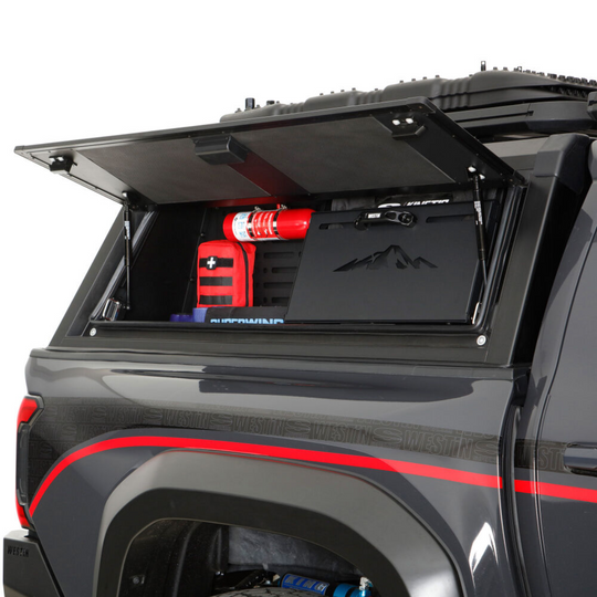 Westin_2024_Tacoma_EXP_Truck_Cap_w_Sliding_FR_Glass_COMPLETE_KIT_A_BS_Tacoma_w_5ft_Bed_12