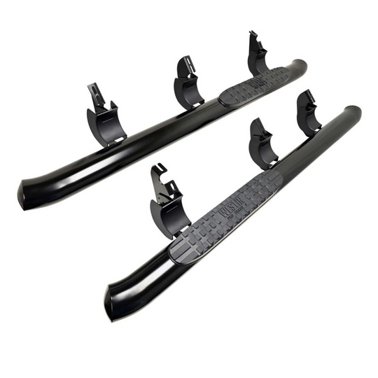 Westin 2024+ Tacoma XtraCab PRO TRAXX 4 Oval Nerf Step Bars - Black