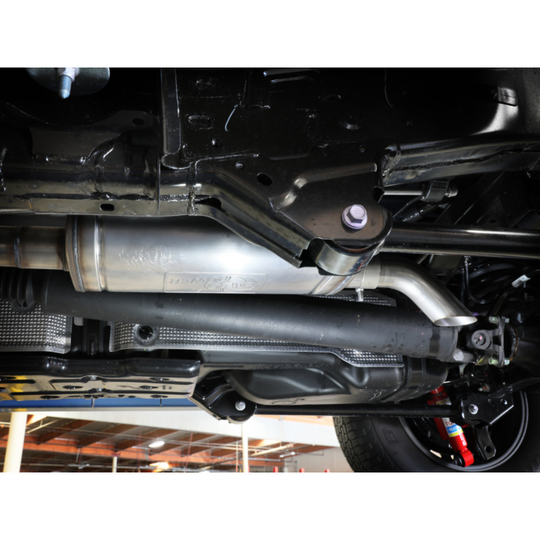 aFe 2024+ Tacoma ROCK BASHER 2.5in 409 Stainless Steel Cat-Back Exhaust System1