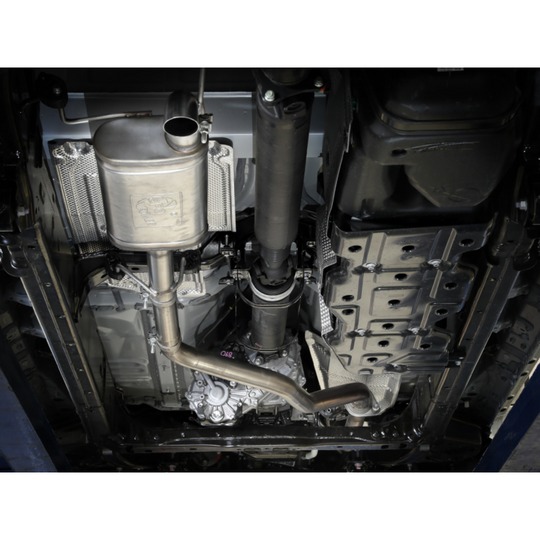 aFe 2024+ Tacoma ROCK BASHER 2.5in 409 Stainless Steel Cat-Back Exhaust System2